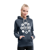 Ostsee Symbole - Frauen Premium Hoodie - Jeansblau