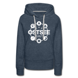 Ostsee Symbole - Frauen Premium Hoodie - Jeansblau