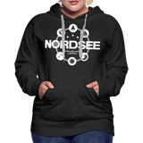 Nordsee Symbole - Frauen Premium Hoodie - Schwarz