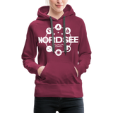 Nordsee Symbole - Frauen Premium Hoodie - Bordeaux