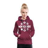 Nordsee Symbole - Frauen Premium Hoodie - Bordeaux