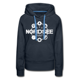 Nordsee Symbole - Frauen Premium Hoodie - Navy