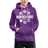 Nordsee Symbole - Frauen Premium Hoodie - Purple