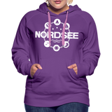 Nordsee Symbole - Frauen Premium Hoodie - Purple