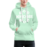 Nordsee Symbole - Frauen Premium Hoodie - helles Mintgrün