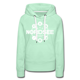 Nordsee Symbole - Frauen Premium Hoodie - helles Mintgrün