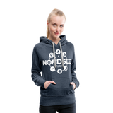 Nordsee Symbole - Frauen Premium Hoodie - Jeansblau