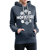 Nordsee Symbole - Frauen Premium Hoodie - Jeansblau