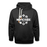 Nordsee Symbole - Frauen Schalkragen Hoodie - Schwarz