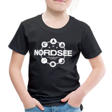 Nordsee Symbole - Kinder Premium T-Shirt - Schwarz