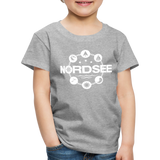 Nordsee Symbole - Kinder Premium T-Shirt - Grau meliert