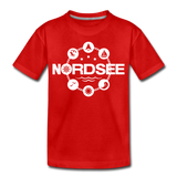 Nordsee Symbole - Kinder Premium T-Shirt - Rot