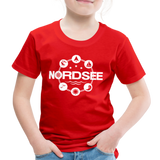 Nordsee Symbole - Kinder Premium T-Shirt - Rot