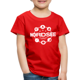 Nordsee Symbole - Kinder Premium T-Shirt - Rot