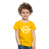 Nordsee Symbole - Kinder Premium T-Shirt - Sonnengelb