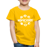 Nordsee Symbole - Kinder Premium T-Shirt - Sonnengelb