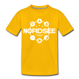 Nordsee Symbole - Kinder Premium T-Shirt - Sonnengelb