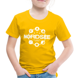 Nordsee Symbole - Kinder Premium T-Shirt - Sonnengelb