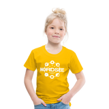 Nordsee Symbole - Kinder Premium T-Shirt - Sonnengelb