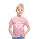 Nordsee Symbole - Kinder Premium T-Shirt - Hellrosa