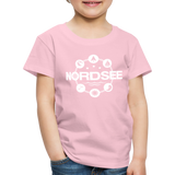 Nordsee Symbole - Kinder Premium T-Shirt - Hellrosa