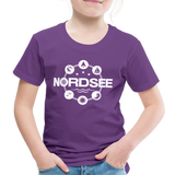 Nordsee Symbole - Kinder Premium T-Shirt - Lila