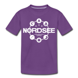 Nordsee Symbole - Kinder Premium T-Shirt - Lila