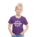 Nordsee Symbole - Kinder Premium T-Shirt - Lila