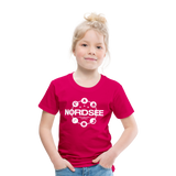 Nordsee Symbole - Kinder Premium T-Shirt - dunkles Pink