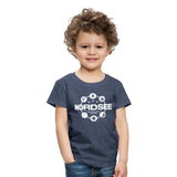 Nordsee Symbole - Kinder Premium T-Shirt - Blau meliert