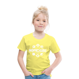 Nordsee Symbole - Kinder Premium T-Shirt - Gelb