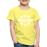 Nordsee Symbole - Kinder Premium T-Shirt - Gelb