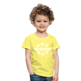 Nordsee Symbole - Kinder Premium T-Shirt - Gelb