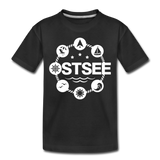 Ostsee Symbole - Kinder Premium T-Shirt - Schwarz