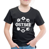 Ostsee Symbole - Kinder Premium T-Shirt - Schwarz