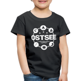 Ostsee Symbole - Kinder Premium T-Shirt - Schwarz