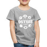 Ostsee Symbole - Kinder Premium T-Shirt - Grau meliert