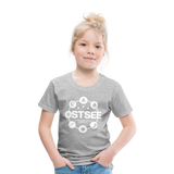 Ostsee Symbole - Kinder Premium T-Shirt - Grau meliert