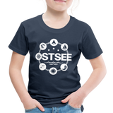 Ostsee Symbole - Kinder Premium T-Shirt - Navy