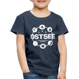 Ostsee Symbole - Kinder Premium T-Shirt - Navy