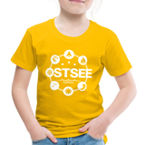 Ostsee Symbole - Kinder Premium T-Shirt - Sonnengelb