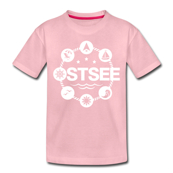 Ostsee Symbole - Kinder Premium T-Shirt - Hellrosa