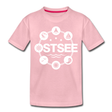 Ostsee Symbole - Kinder Premium T-Shirt - Hellrosa