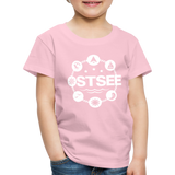 Ostsee Symbole - Kinder Premium T-Shirt - Hellrosa