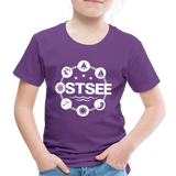 Ostsee Symbole - Kinder Premium T-Shirt - Lila