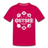 Ostsee Symbole - Kinder Premium T-Shirt - dunkles Pink