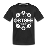 Ostsee Symbole - Teenager Premium T-Shirt - Schwarz