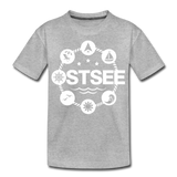 Ostsee Symbole - Teenager Premium T-Shirt - Grau meliert