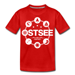 Ostsee Symbole - Teenager Premium T-Shirt - Rot