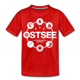 Ostsee Symbole - Teenager Premium T-Shirt - Rot